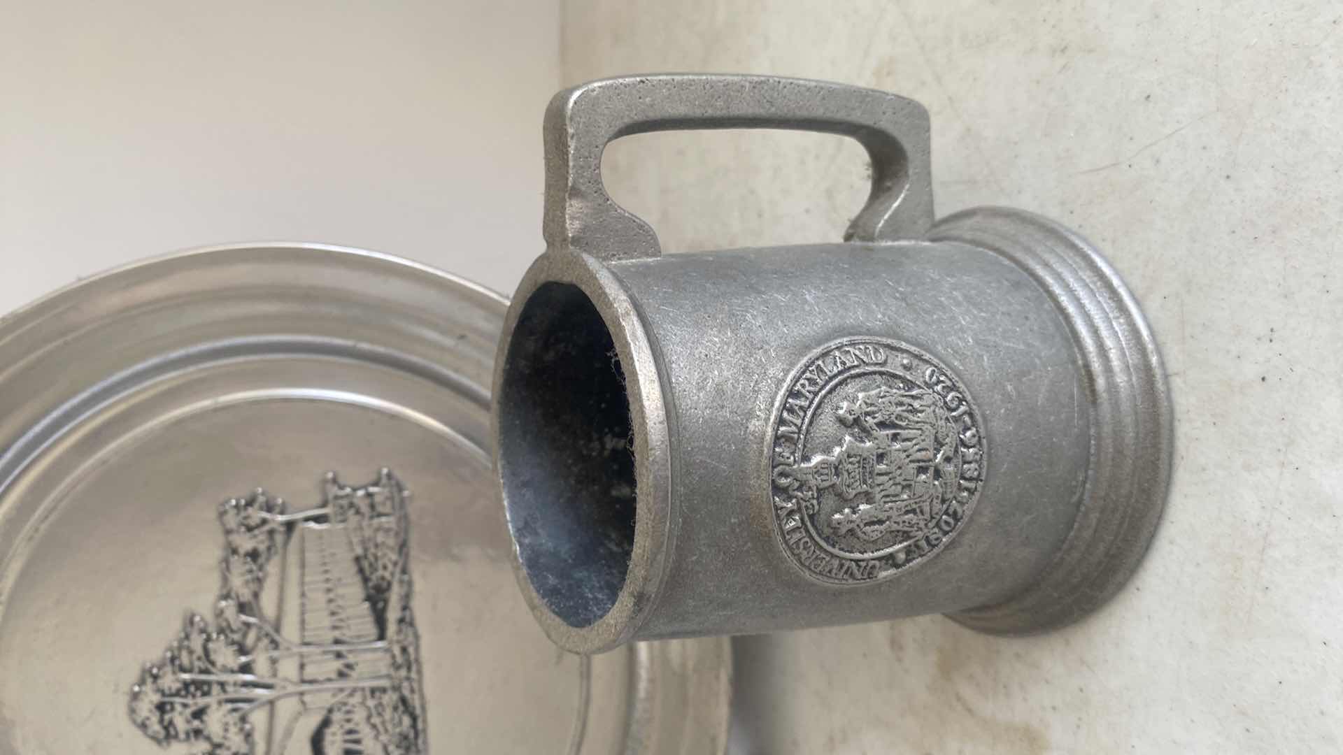 Photo 1 of PEWTER PLATE 11” & CUP