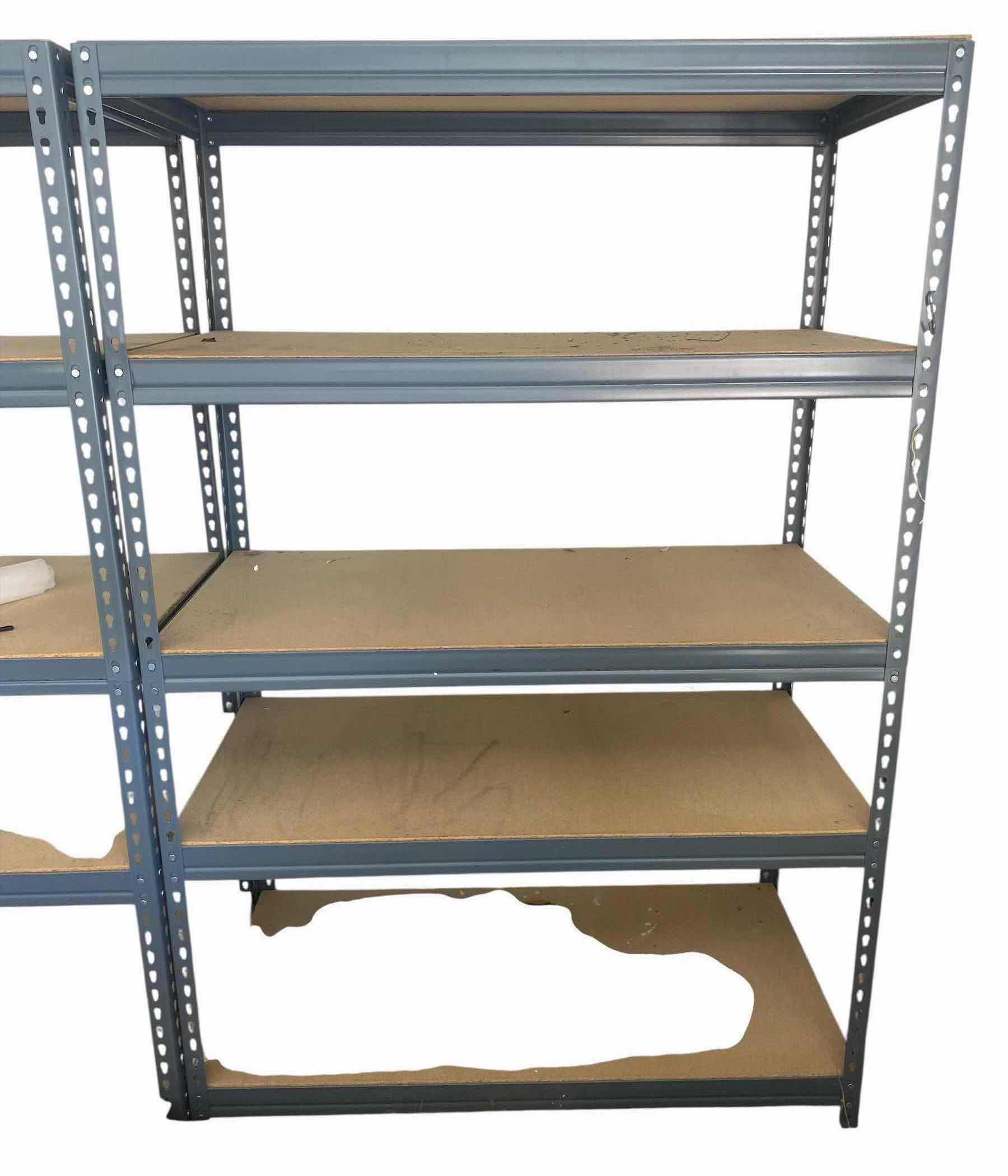 Photo 1 of METAL & PRESSBOARD 5 SHELFS STORAGE 48” x 24” H 72” (4 available Each sold separately)