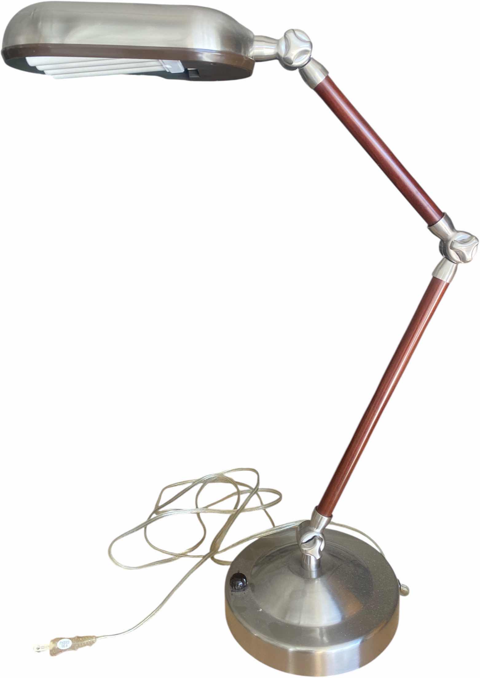 Photo 1 of PAIR OF ADJUSTABLE TABLE LAMPS H25” AS SHOWN