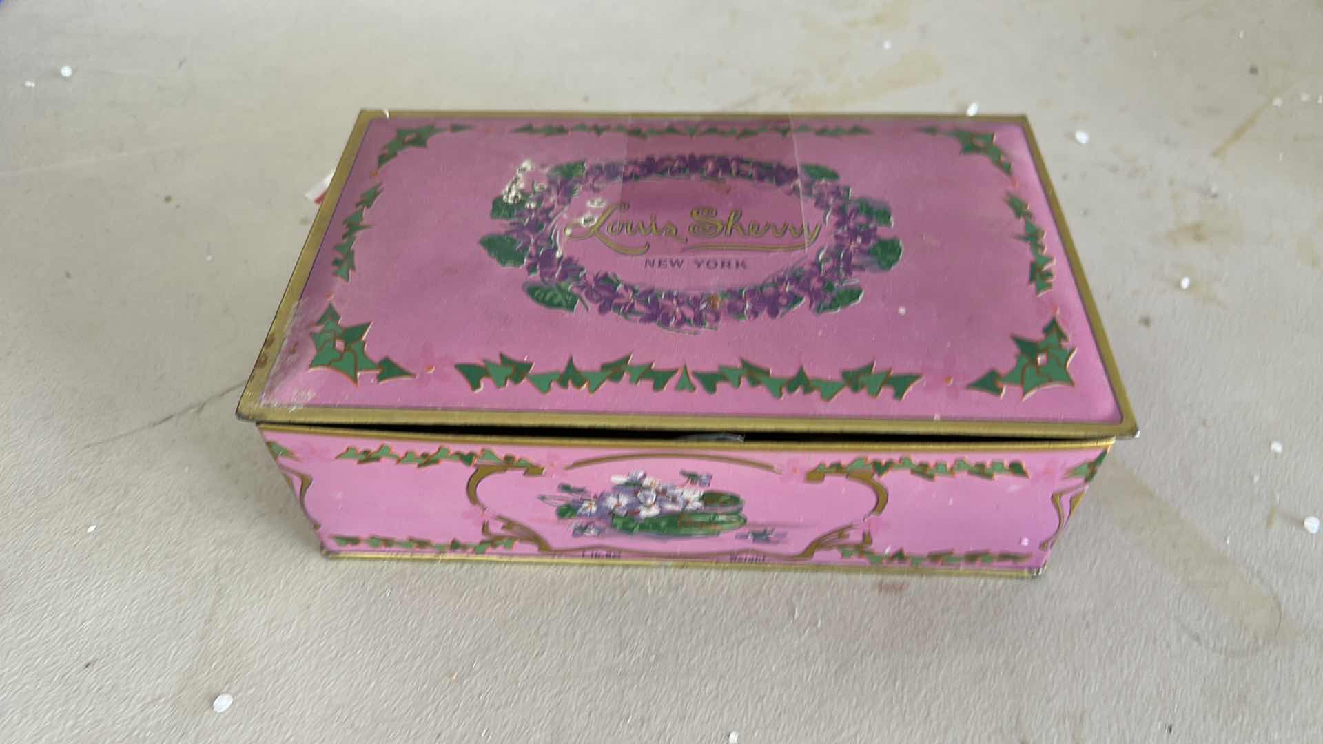 Photo 1 of VINTAGE TIN BOX WITH BUTTONS
