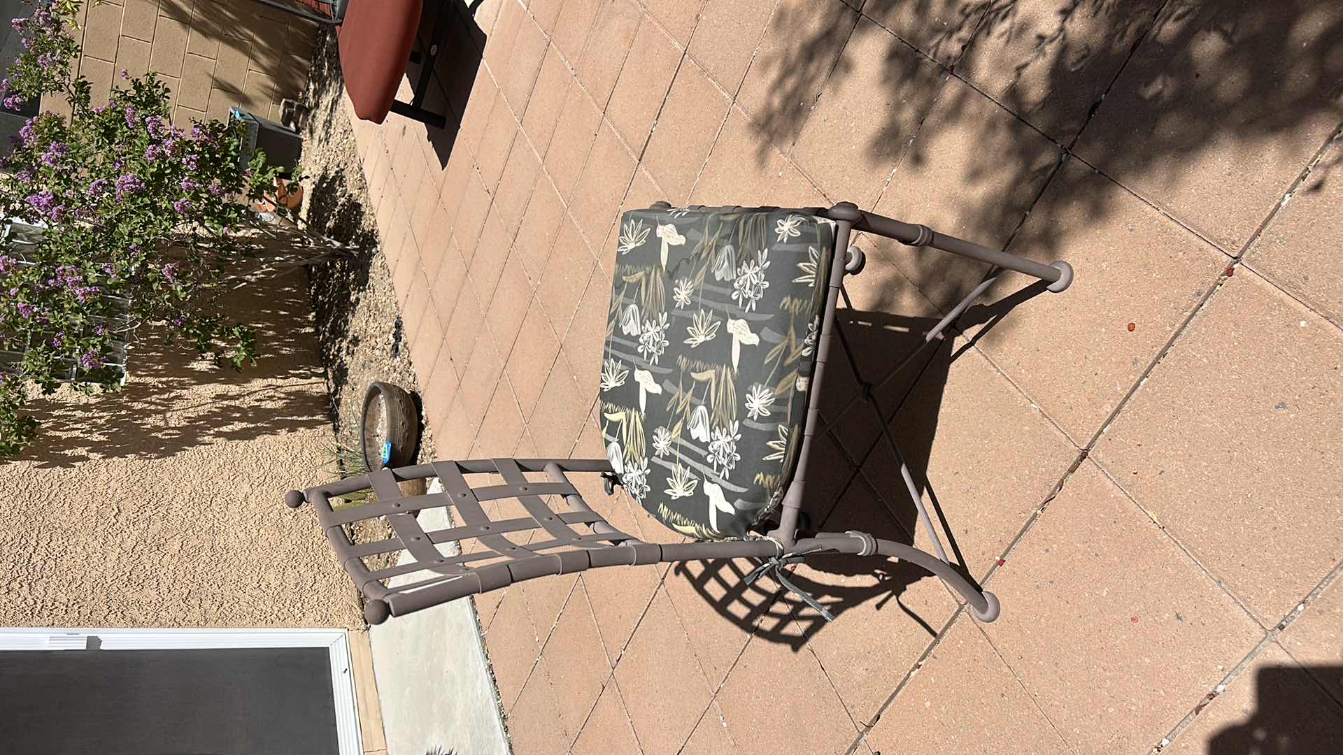 Photo 1 of OUTDOOR PATIO CHAIR WITH PAD 18 1/2” x 20 1/2 x 36 1/2 “