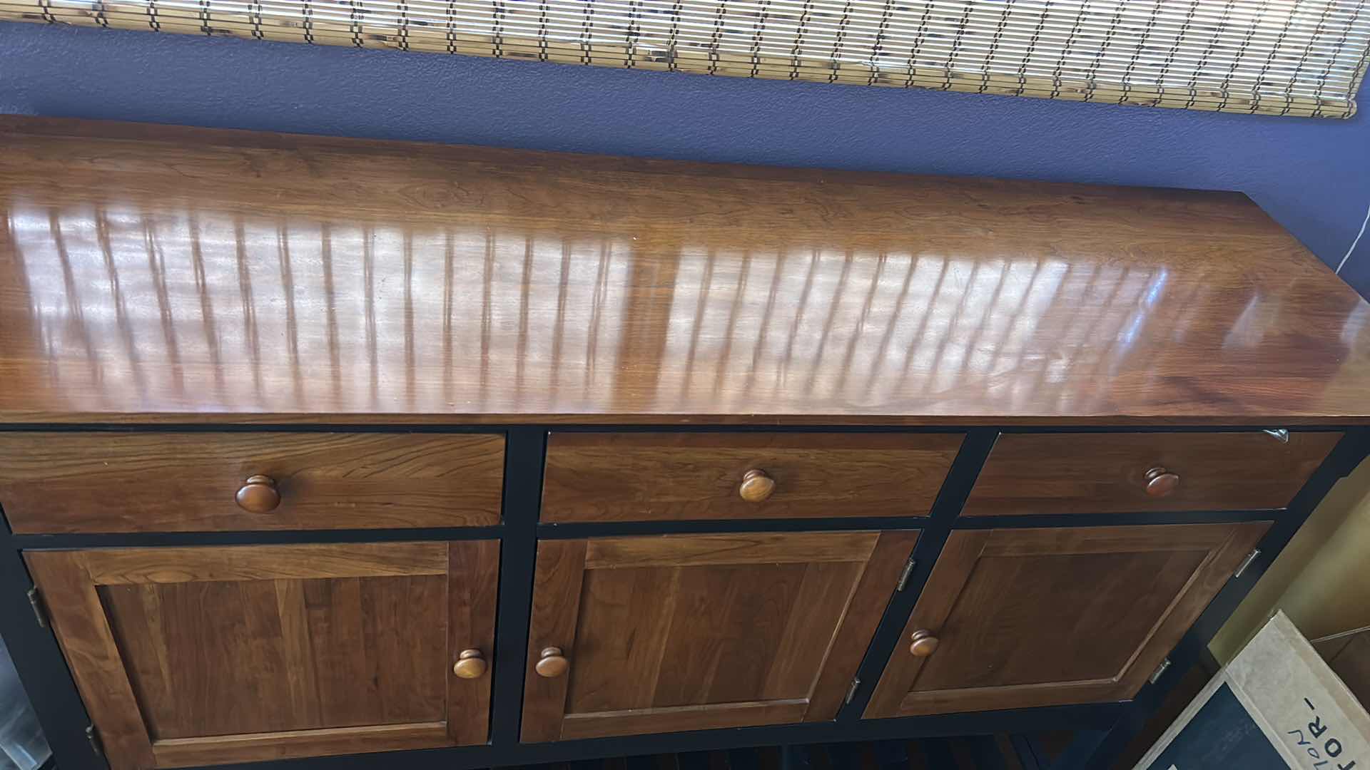 Photo 1 of ETHAN ALLEN WOOD BUFFET CABINET 64“ x 19“ x H40 1/2“