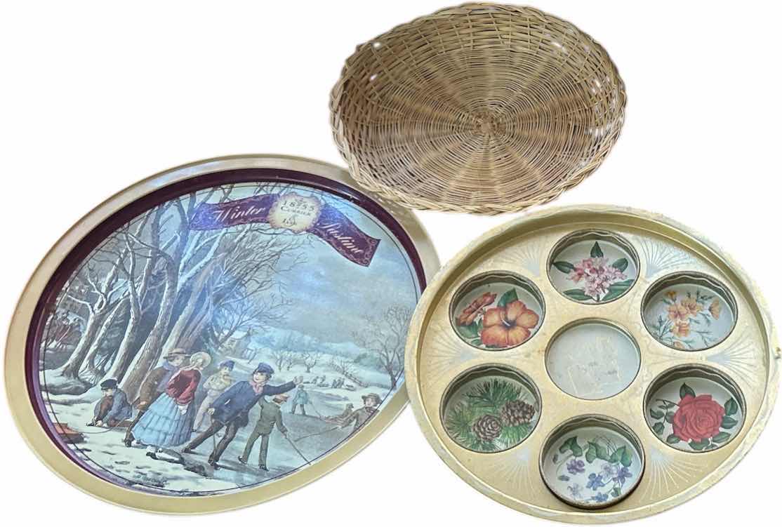 Photo 1 of VINTAGE TRAYS AND PLACEMATS