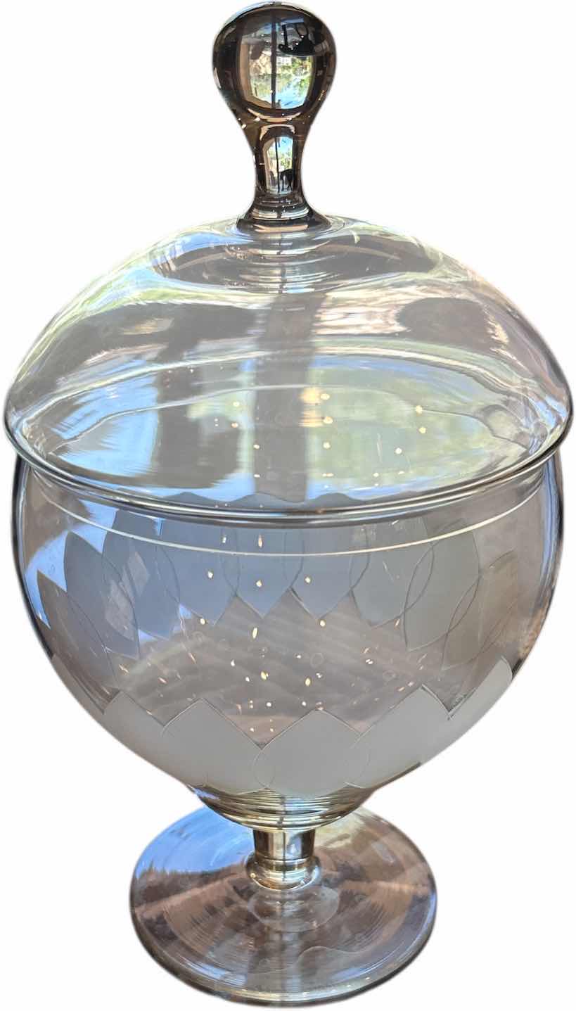 Photo 1 of GLASS CANDY LIDDED CANDY DISH H11”