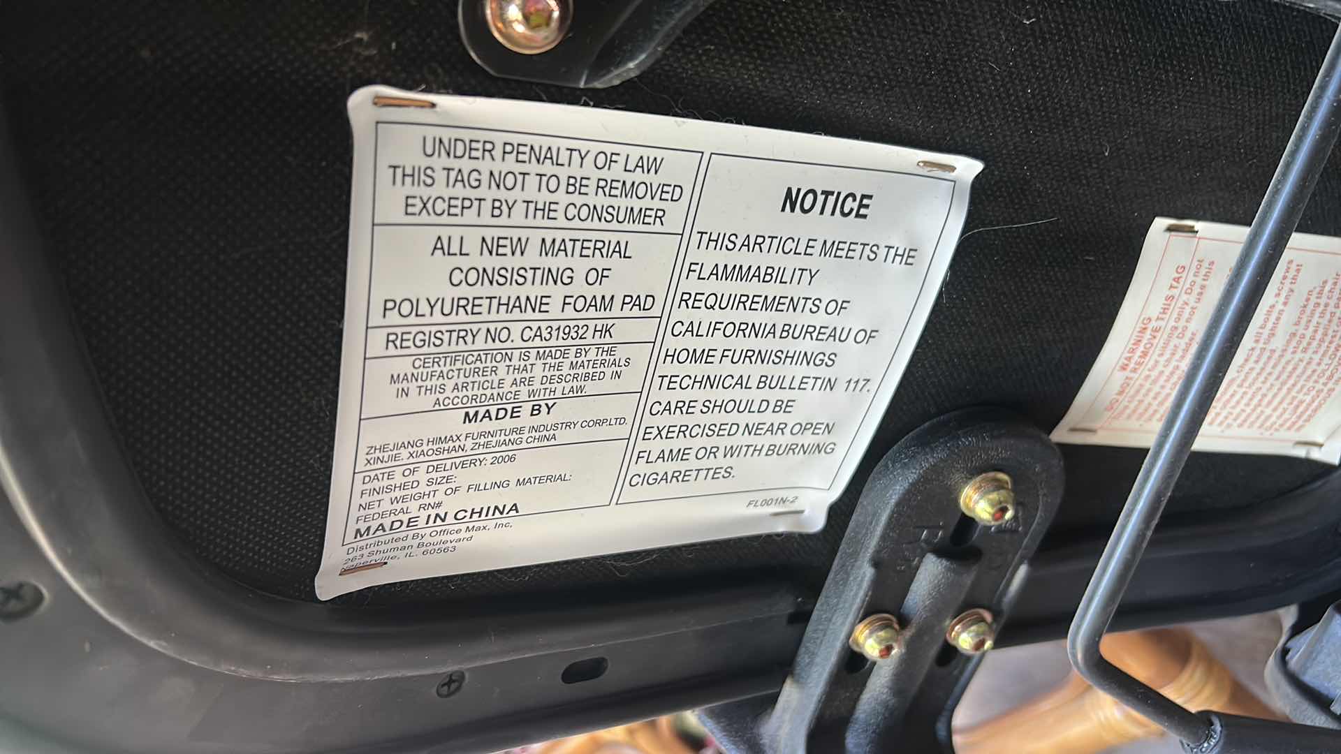 Photo 1 of OFFICE CHAIR