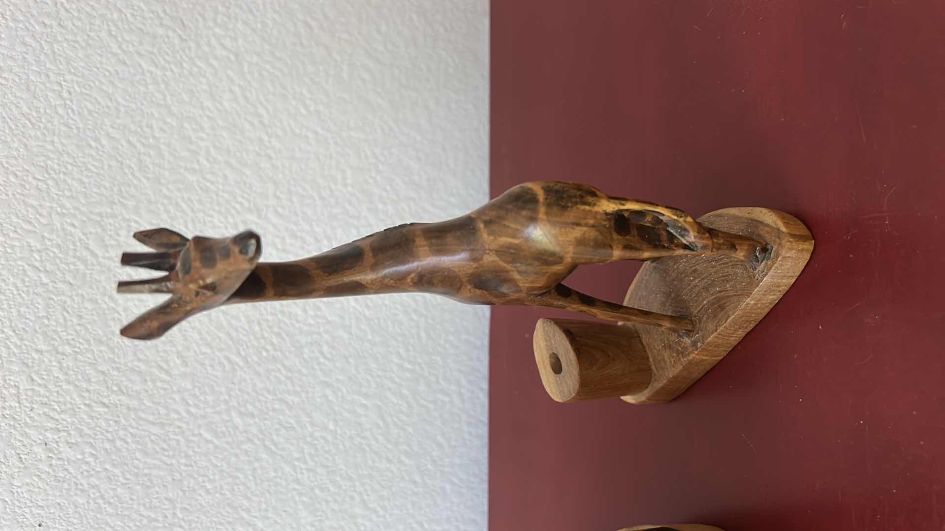 Photo 1 of WOOD GIRAFFE SCULPTURES (TALLEST H13”)