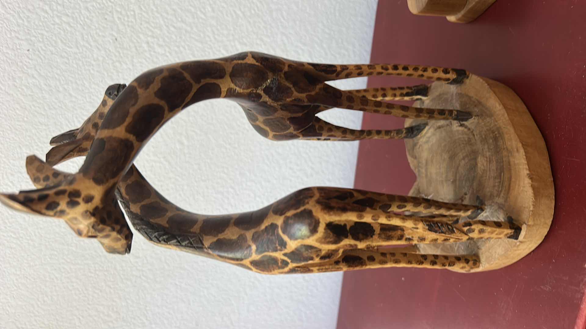 Photo 1 of WOOD GIRAFFE SCULPTURES (TALLEST H13”)