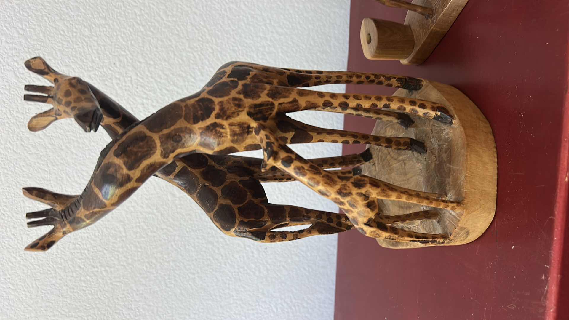Photo 1 of WOOD GIRAFFE SCULPTURES (TALLEST H13”)