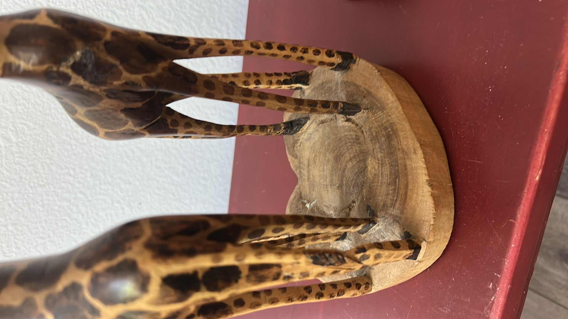 Photo 1 of WOOD GIRAFFE SCULPTURES (TALLEST H13”)