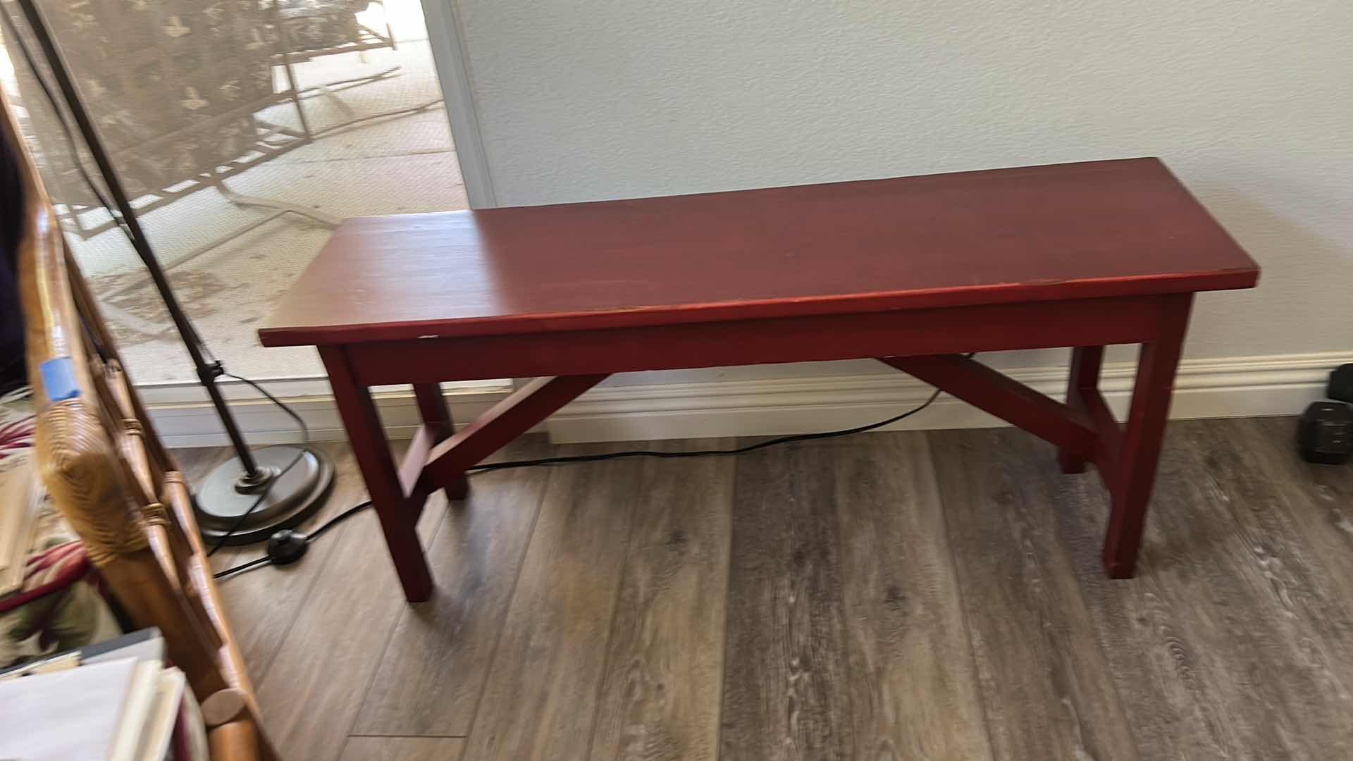 Photo 1 of SMALL WOOD BENCH 42“ x 12“ x H18“