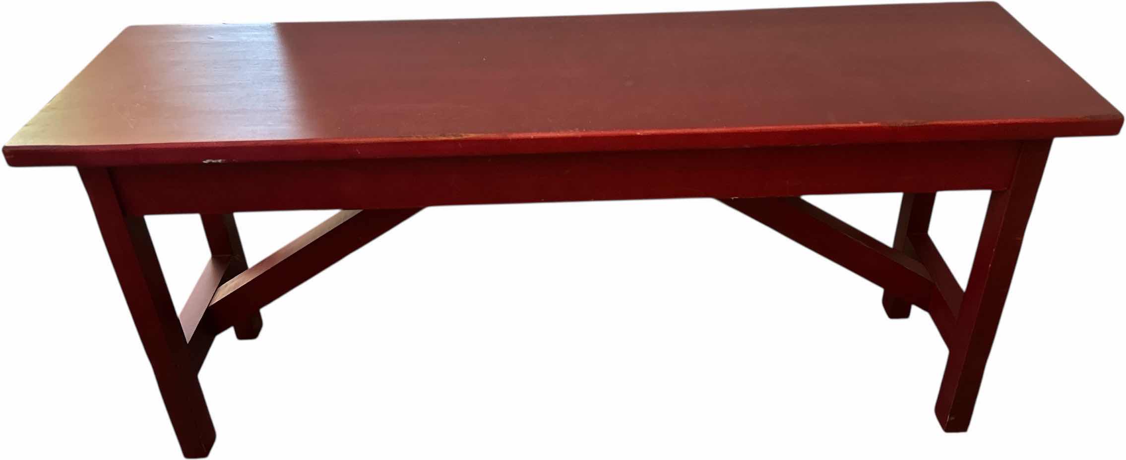 Photo 1 of SMALL WOOD BENCH 42“ x 12“ x H18“