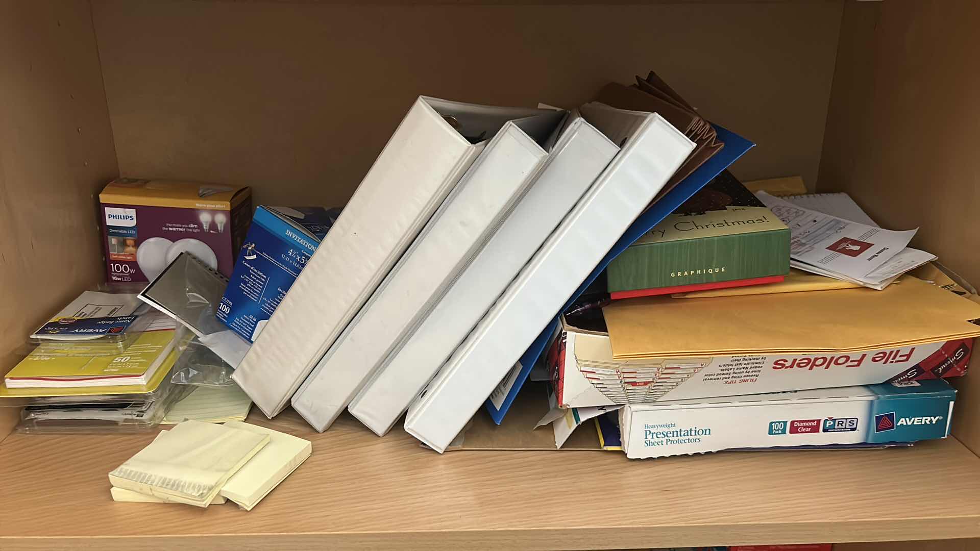 Photo 1 of 2 SHELVES OF OFFICE SUPPLIES