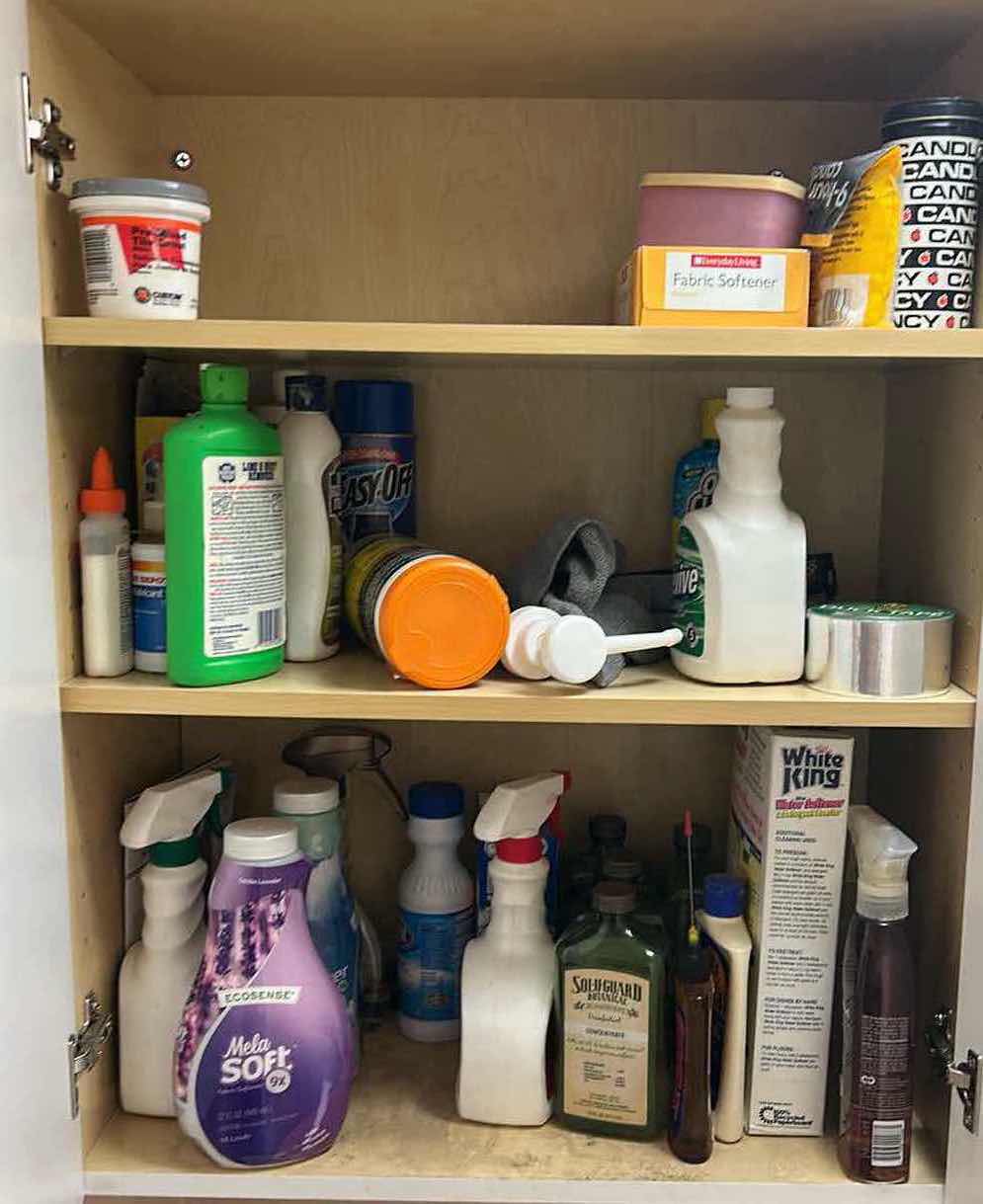 Photo 1 of LAUNDRY ROOM CABINET - CLEANING SUPPLIES