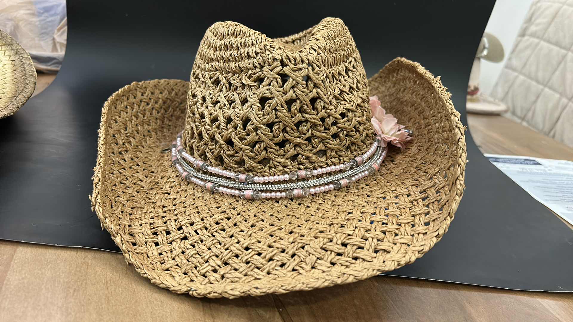 Photo 1 of NEW- CUSTOM PAPER COWGIRL HAT ADJUSTABLE SIZE M-L