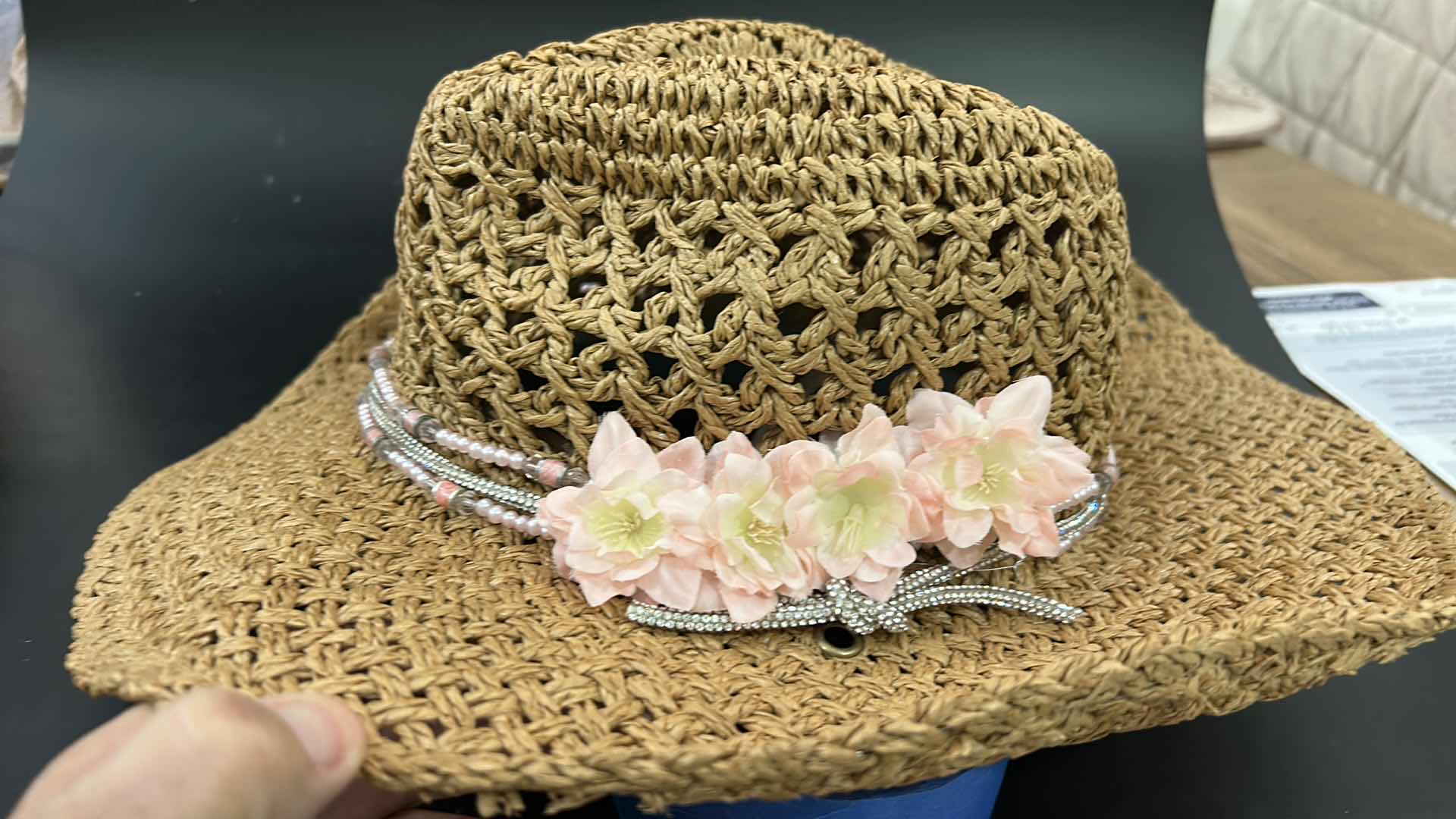 Photo 1 of NEW- CUSTOM PAPER COWGIRL HAT ADJUSTABLE SIZE M-L