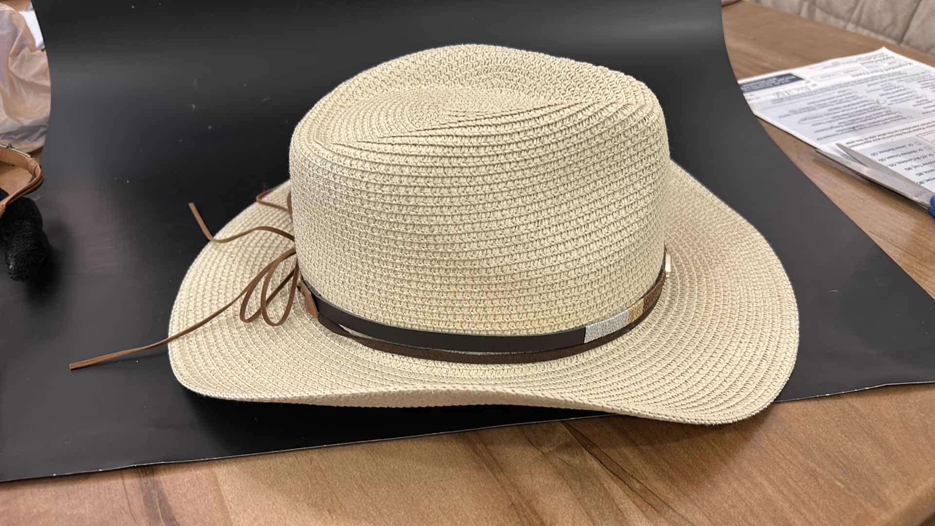Photo 1 of NEW- CUSTOM MENS/ WOMENS PAPER WESTERN STLYE HAT ADJUSTABLE SIZE M/L