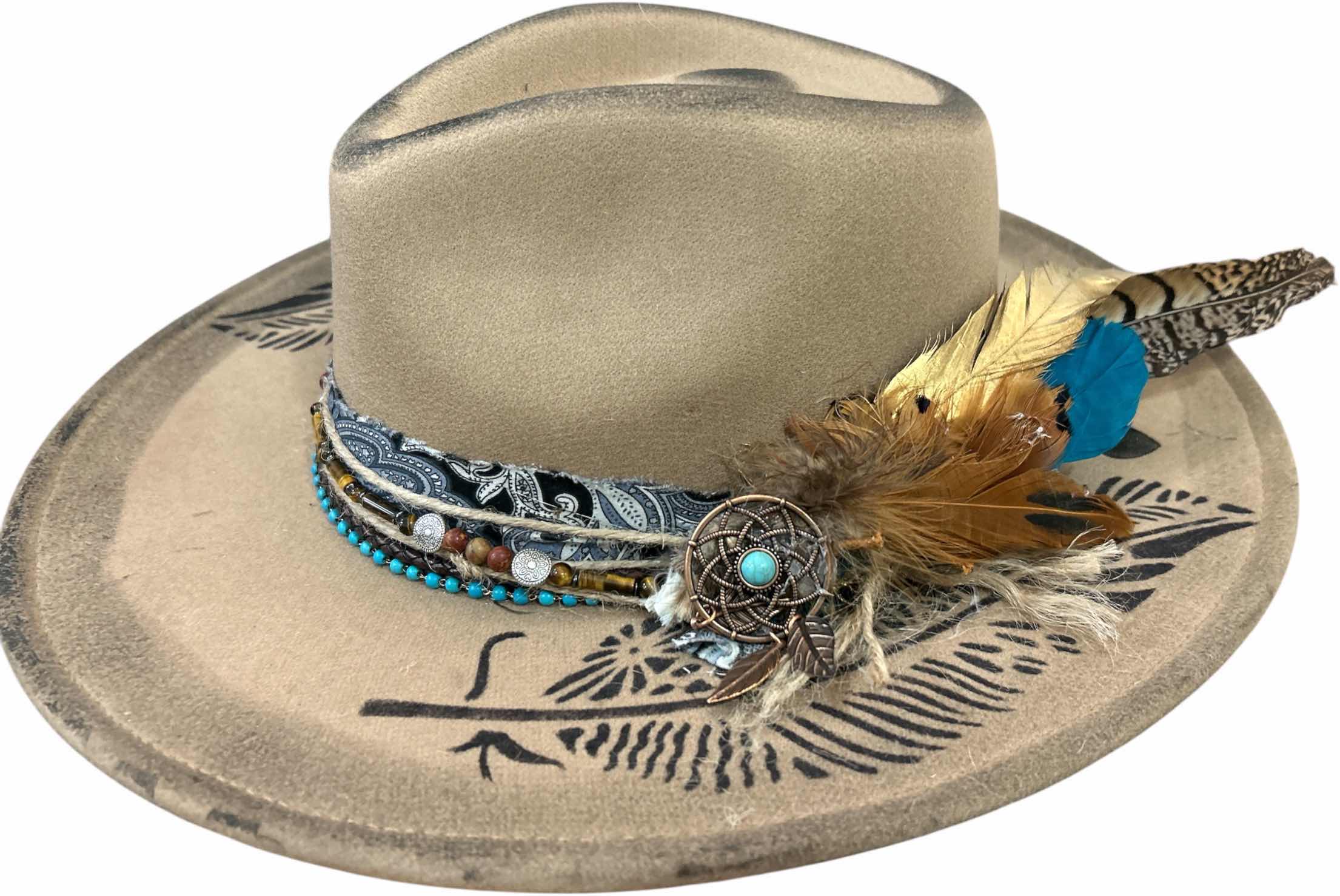 Photo 1 of NEW- CUSTOM WESTERN STYLE FEDORA SIZE L/XL