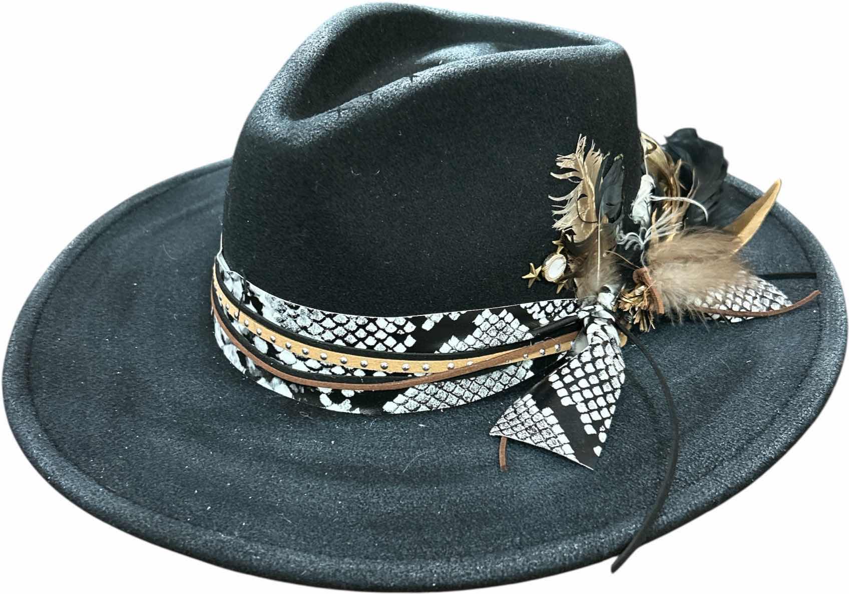 Photo 1 of NEW- CUSTOM WESTERN STYLE FEDORA SIZE L/XL
