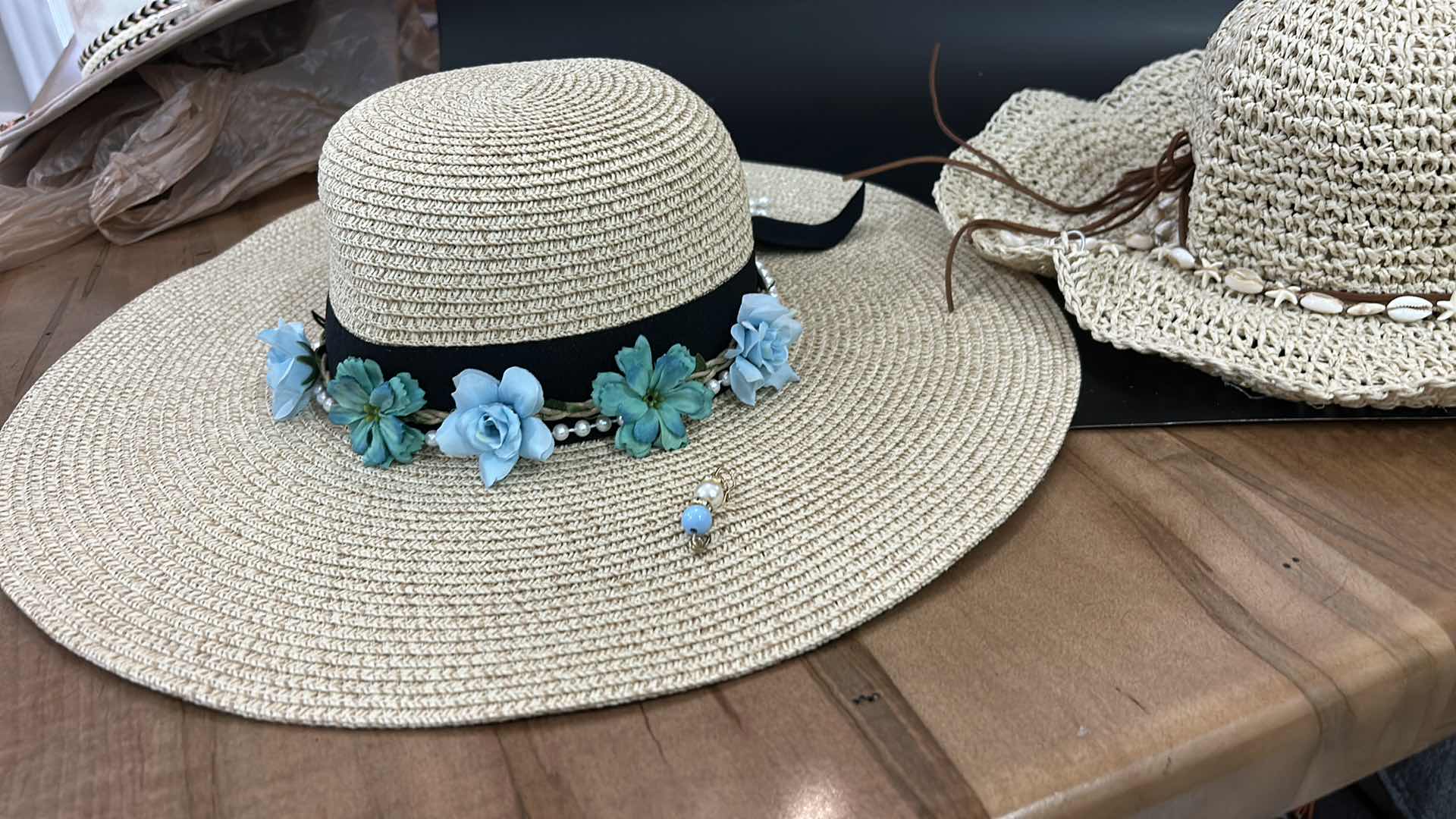 Photo 1 of NEW- 2 WOMENS CUSTOM SUN HATS