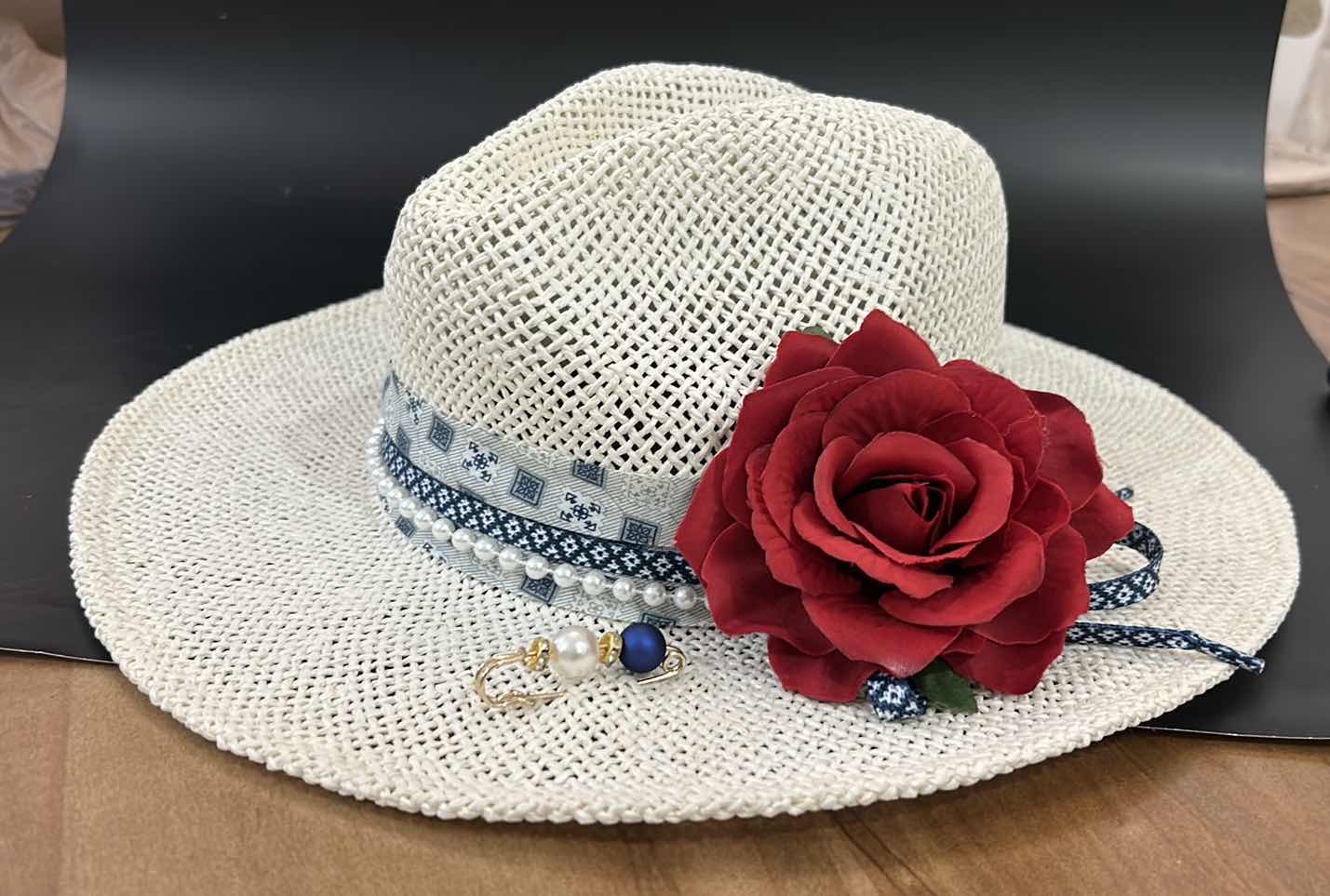 Photo 1 of NEW- CUSTOM COATED STRAW WESTERN STYLE HAT SIZE MED/L