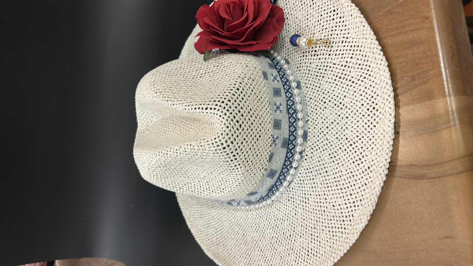 Photo 1 of NEW- CUSTOM COATED STRAW WESTERN STYLE HAT SIZE MED/L
