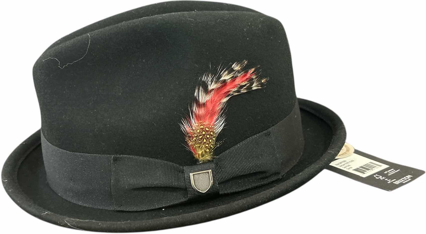 Photo 1 of NEW- MENS BRIXTON BLACK FEDORA SIZE MED ADJUSTABLE