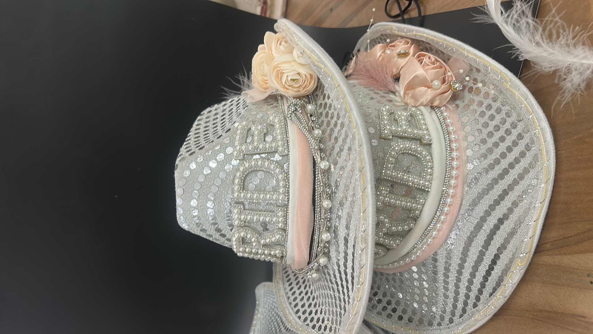 Photo 1 of NEW- 7 LIGHTS UP SPARKLING BRIDE/ MRS AND PLAIN HATS