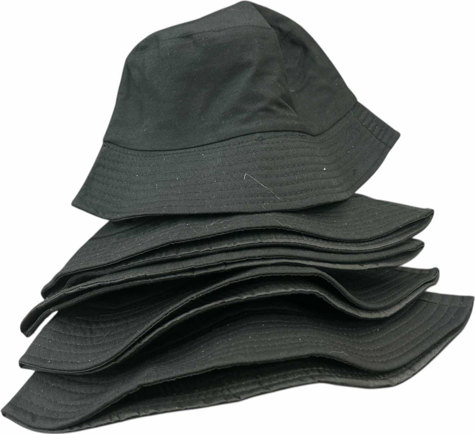 Photo 1 of NEW- 5 WOMENS BLACK BUCKET HATS