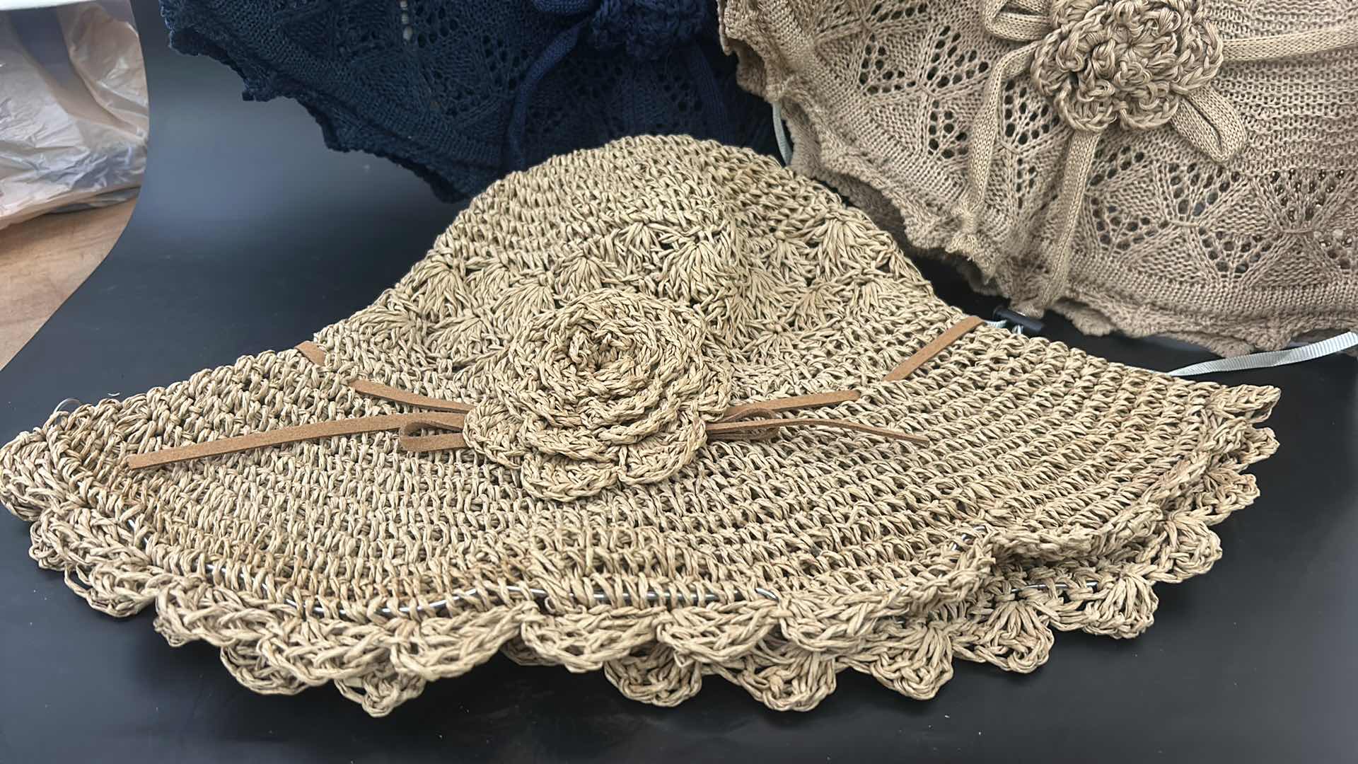 Photo 1 of NEW - 3 WOMENS STRAW HATS