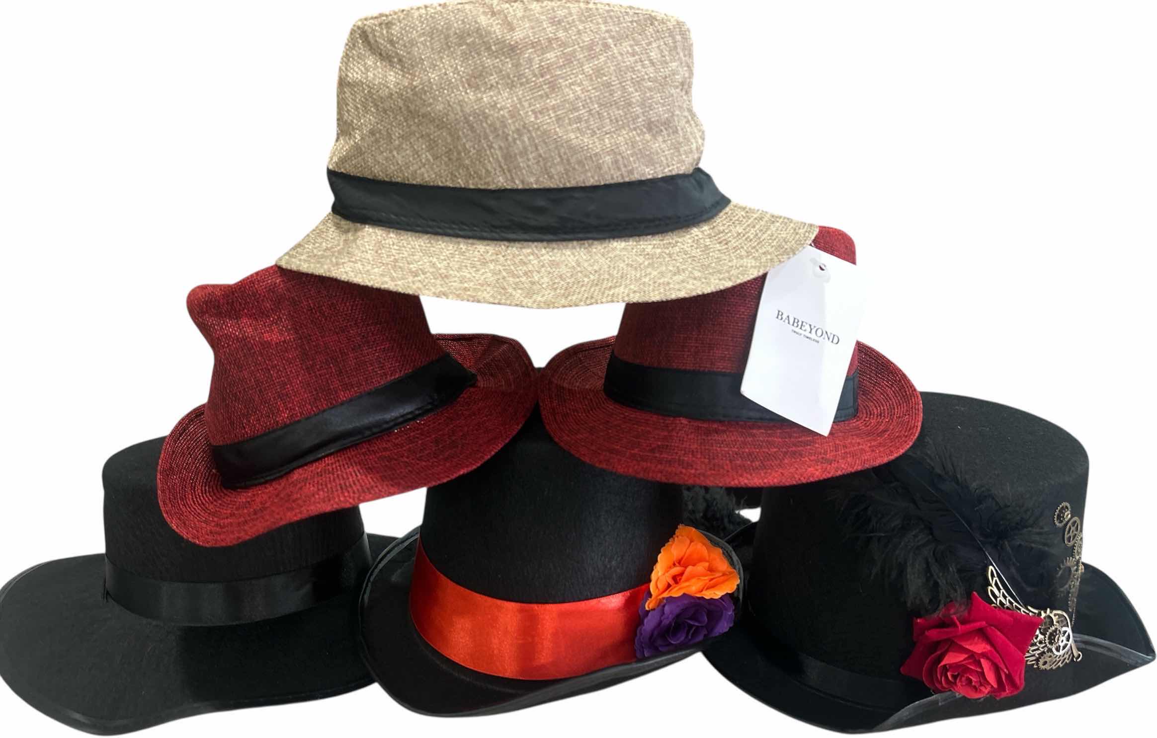 Photo 1 of NEW - 6 MENS HATS