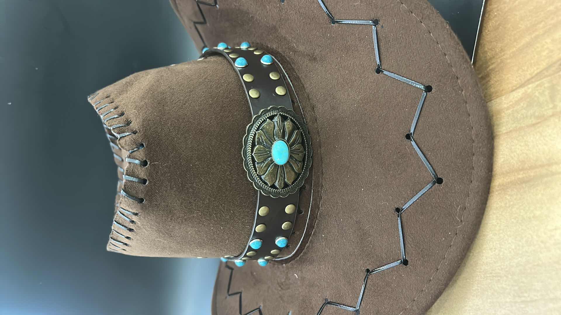 Photo 1 of NEW- MENS/WOMENS WESTERN STYLE HAT SIZE MED