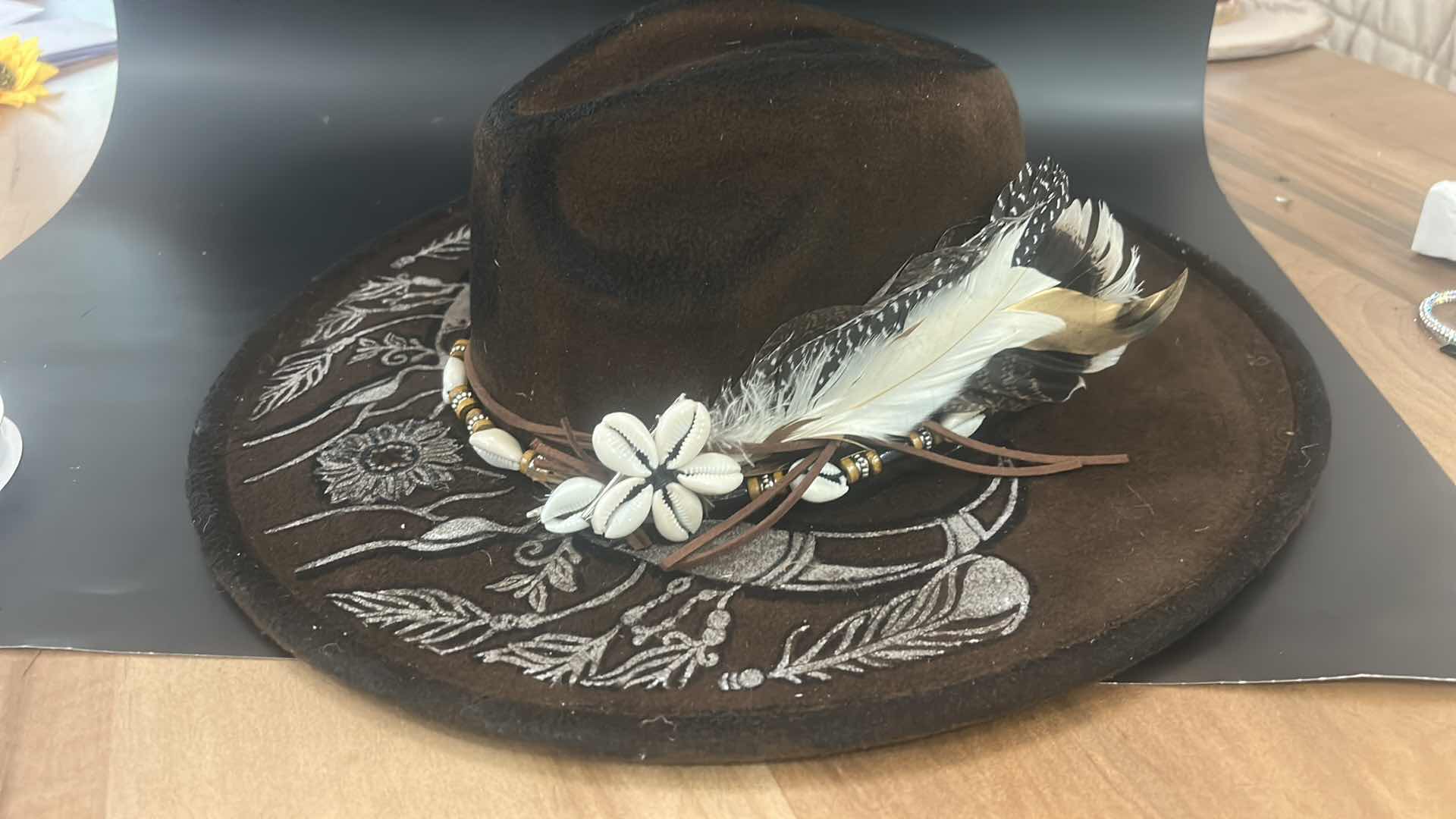 Photo 1 of NEW- WOMENS WESTERN STYLE FEDORA  CUSTOM HAT SIZE MED/LARGE