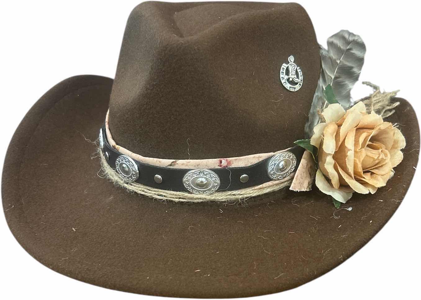 Photo 1 of NEW- WOMENS WESTERN STYLE COWGIRL CUSTOM HAT SIZE MED