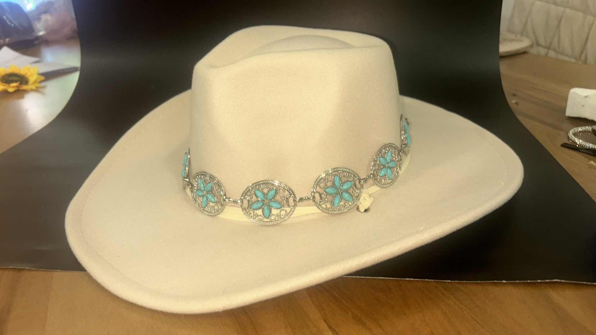 Photo 1 of NEW- WOMENS WESTERN STYLE COWGIRL CUSTOM HAT SIZE MED