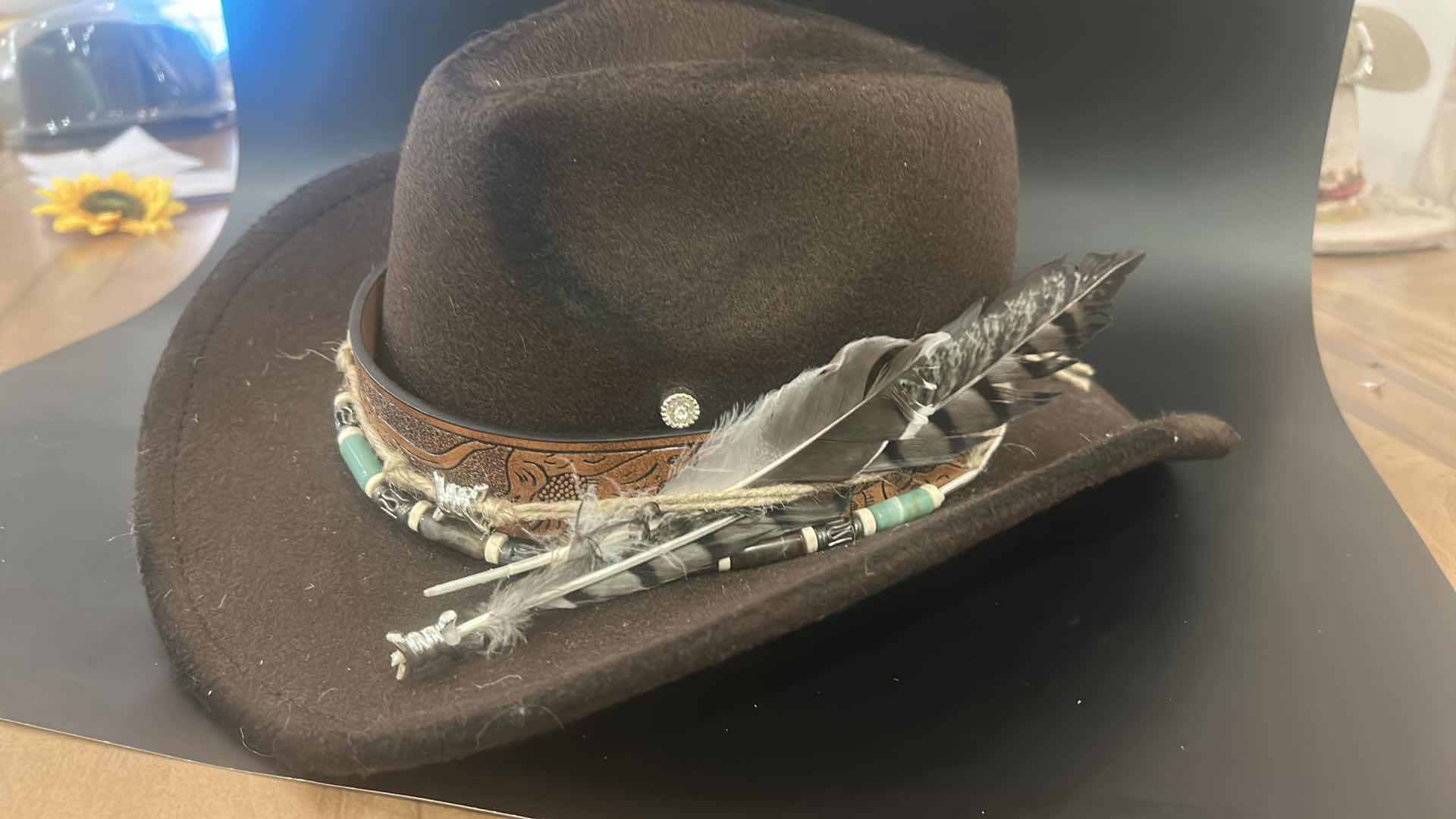 Photo 1 of NEW- WOMENS WESTERN STYLE COWGIRL CUSTOM HAT SIZE MED