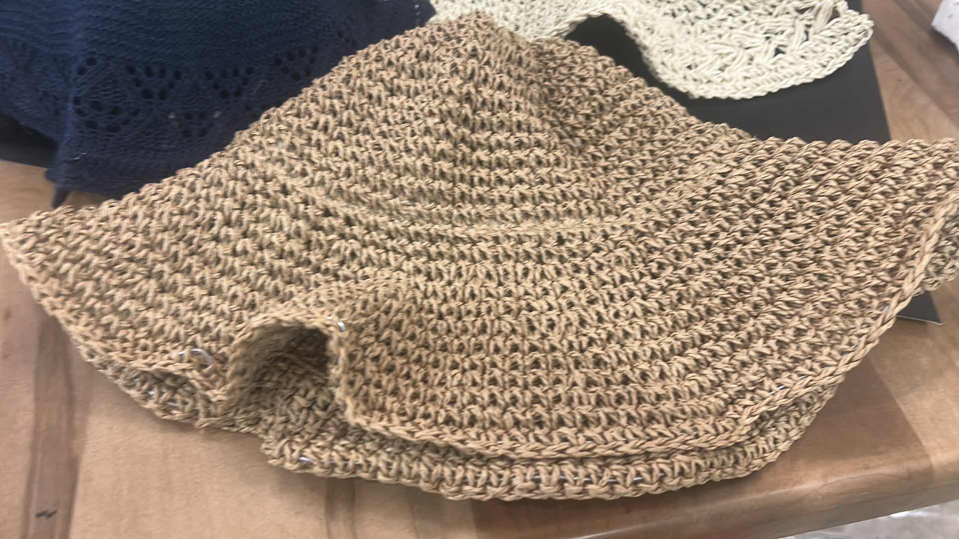 Photo 1 of NEW- 3 WOVEN FLOPPY SUN HATS