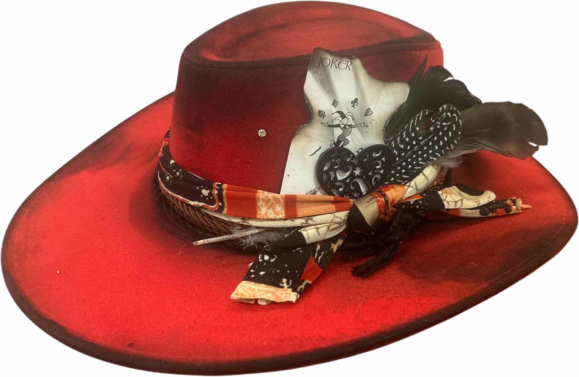 Photo 1 of NEW - MENS/WOMENS WESTERN STYLE CUSTOM FEDORA SIZE MED