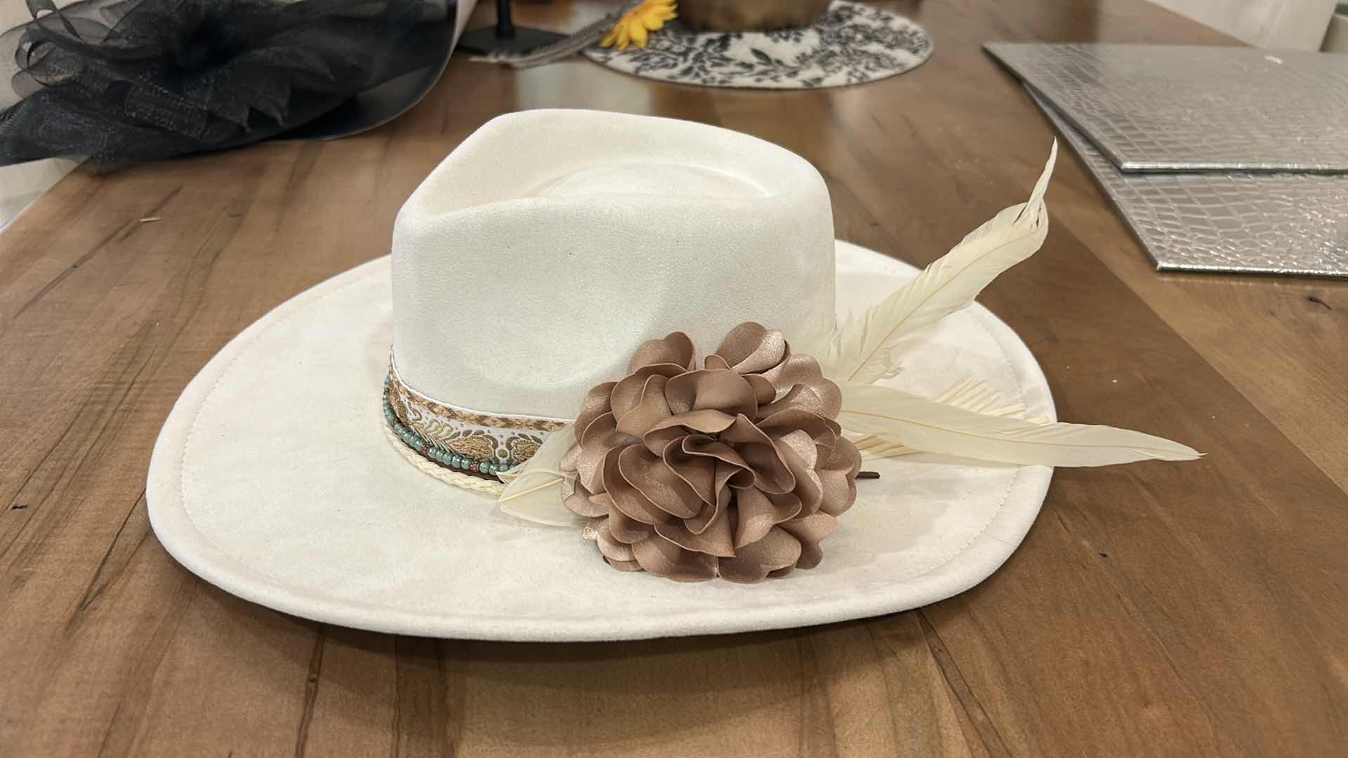 Photo 1 of NEW - WOMENS WESTERN STYLE CUSTOM FEDORA SIZE MED