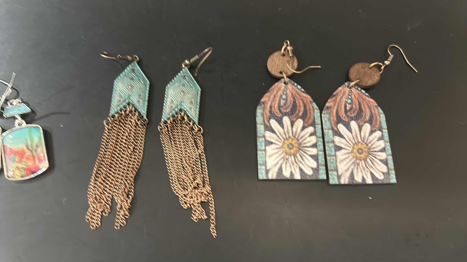 Photo 1 of NEW - 4 PAIRS PIERCED EARRINGS