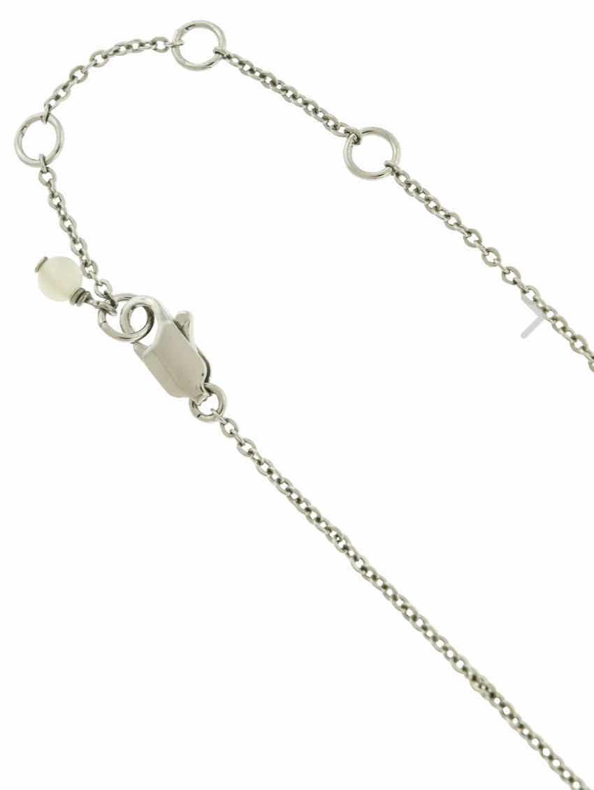 Photo 1 of CHRISTIAN DIOR BY JOHN GALLIANO VINTAGE MOTHER OF PEARL LOGO HEART CHARM NECKLACE 
