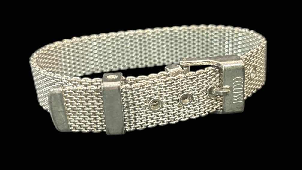 Photo 1 of ECCLISSI STERLING SILVER MESH BUCKLE BRACELET