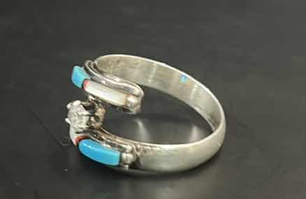 Photo 1 of STERLING SILVER RING WITH TURQUOISE EST SIZE 8