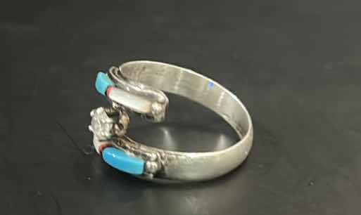 Photo 1 of STERLING SILVER RING WITH TURQUOISE EST SIZE 8