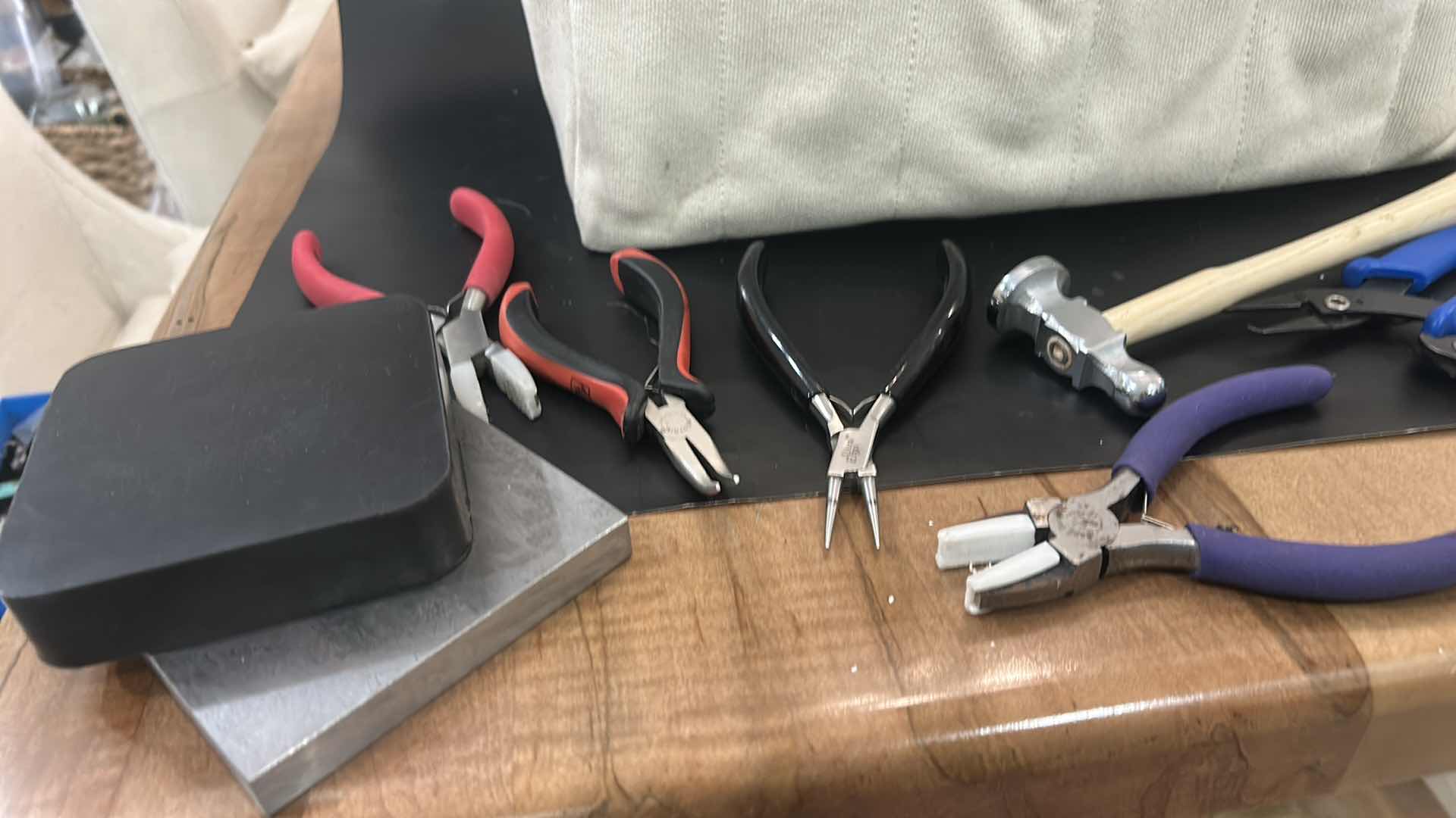Photo 1 of TOTE WITH JEWELRY MAKING TOOLS
