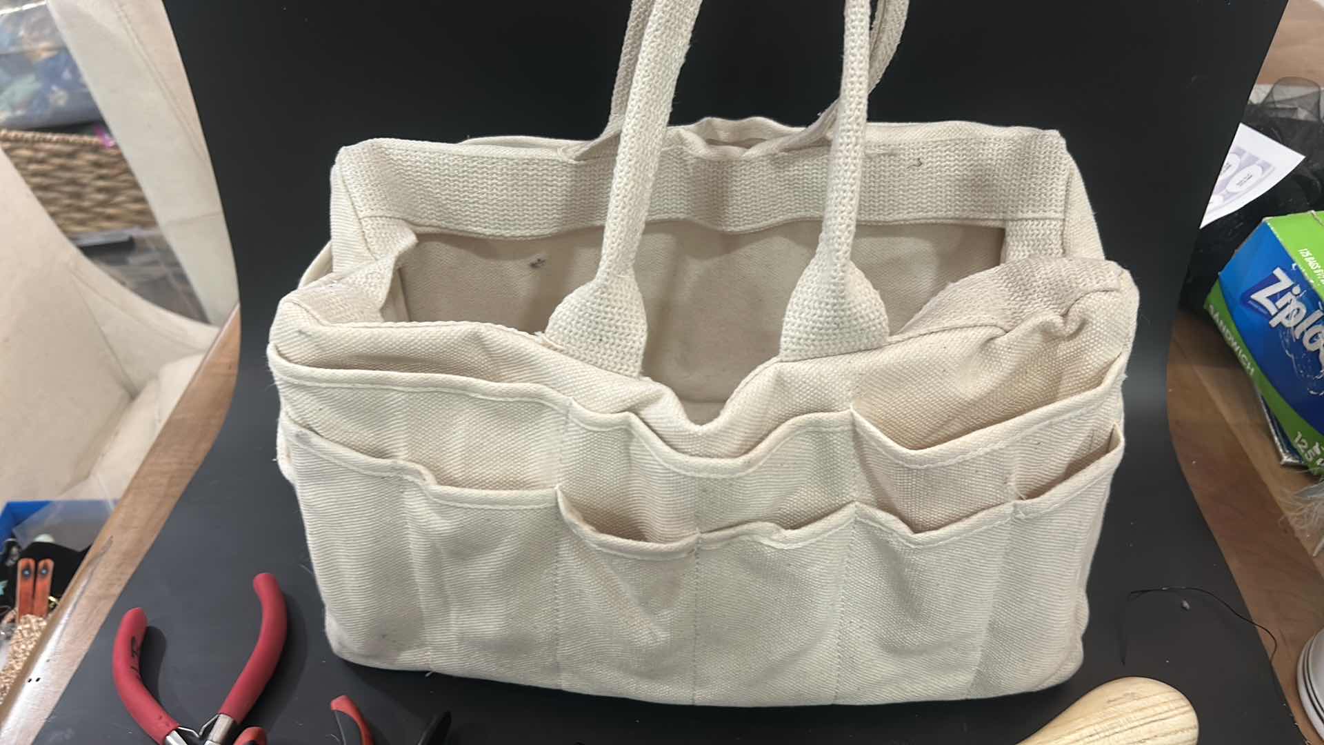 Photo 1 of TOTE WITH JEWELRY MAKING TOOLS