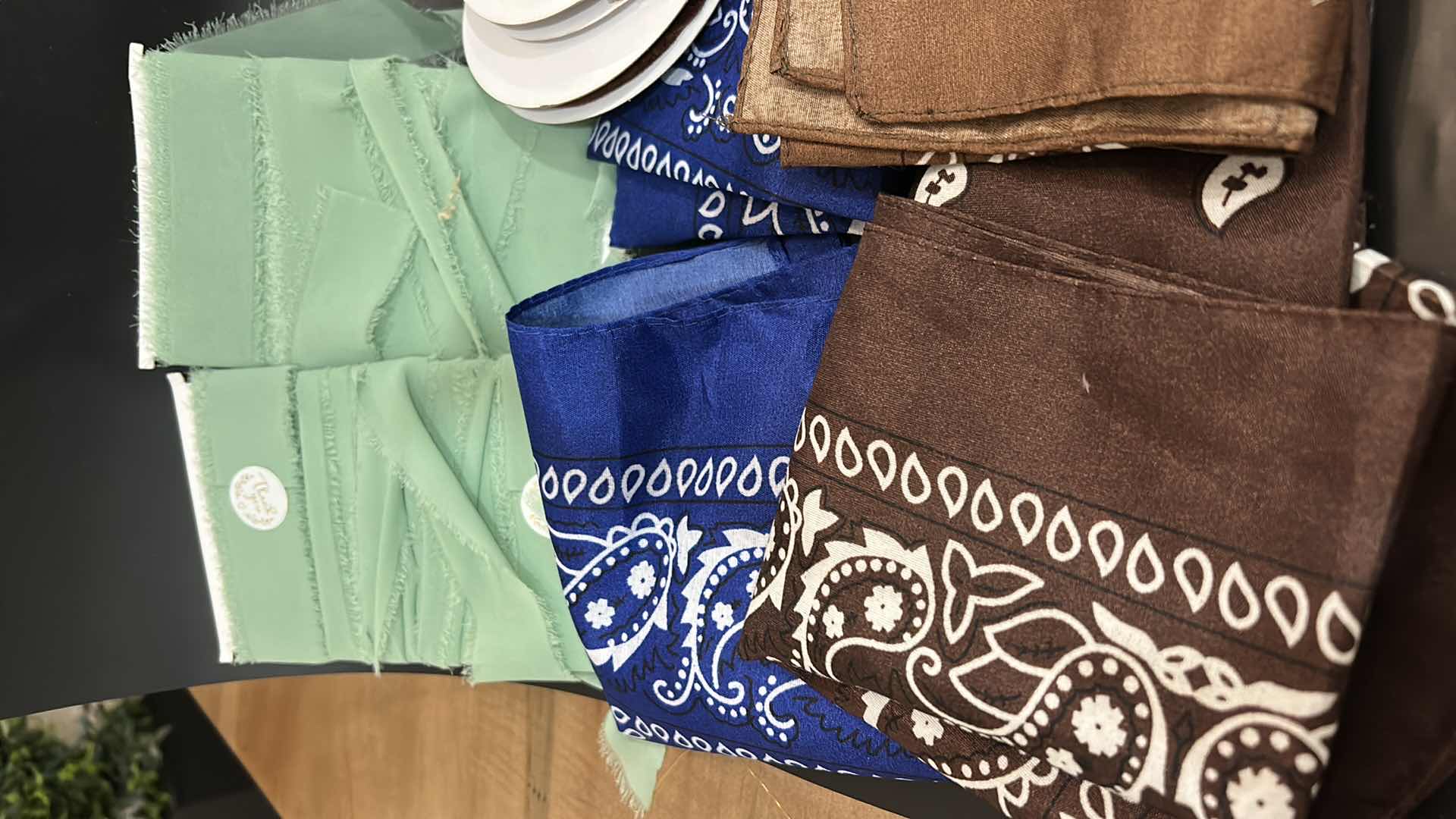 Photo 1 of CRAFTING SUPPLIES- BANDANAS, RIBBON, FABRIC TIES AND MORE