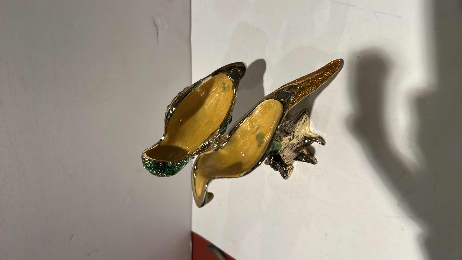 Photo 1 of BEJEWELED BIRD TRINKET BOX H4”