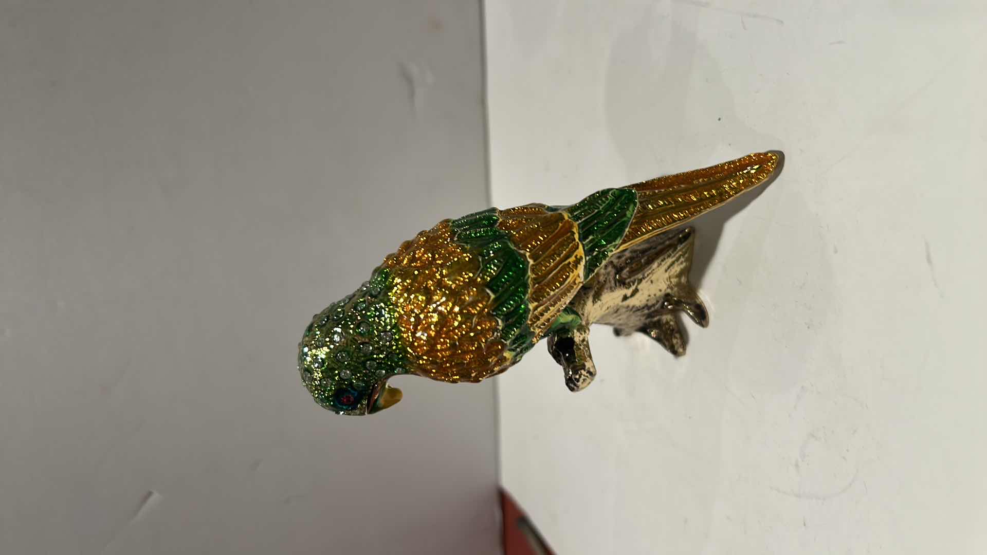 Photo 1 of BEJEWELED BIRD TRINKET BOX H4”