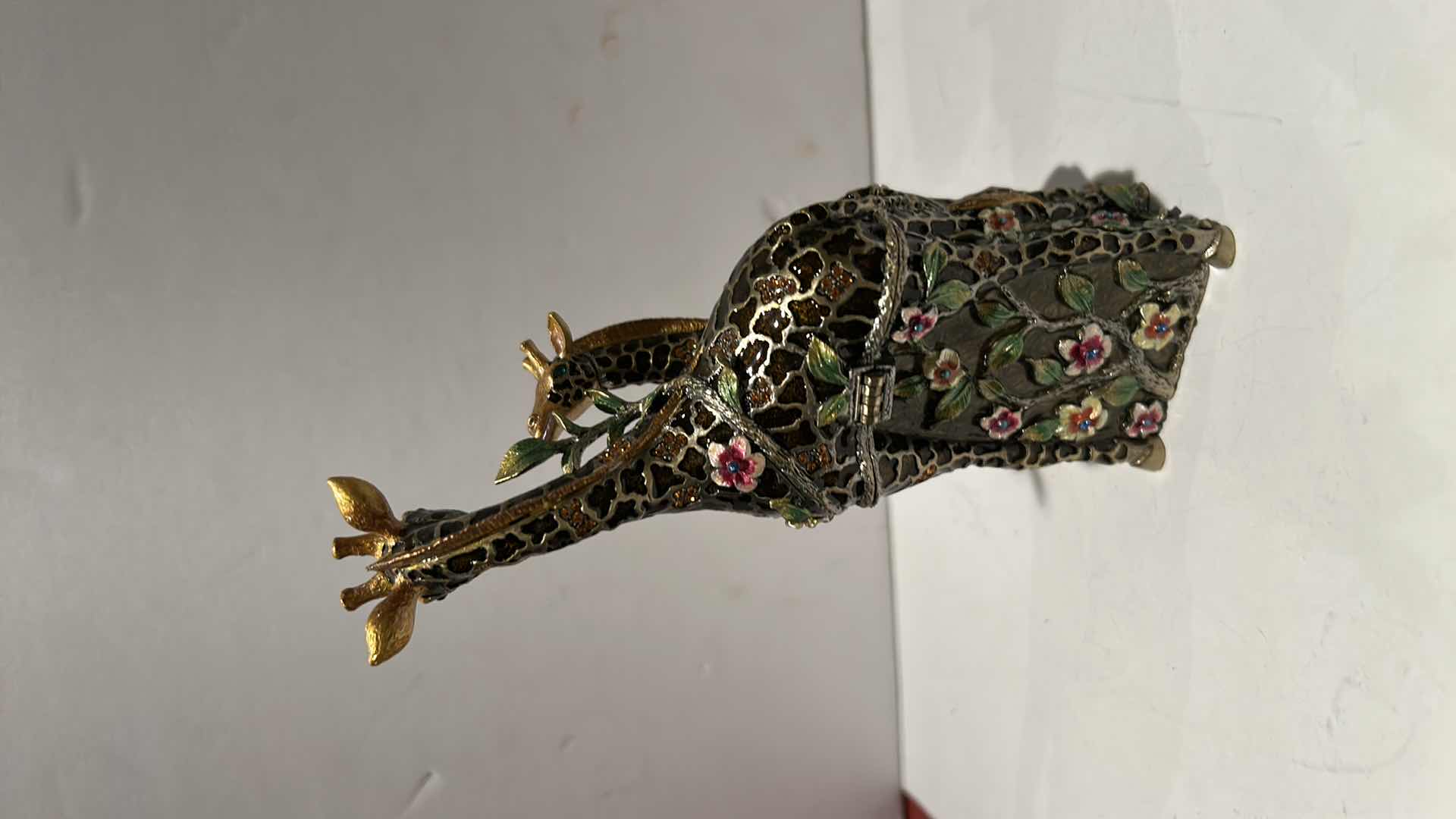 Photo 1 of BEJEWELED GIRAFFE TRINKET BOX H6”