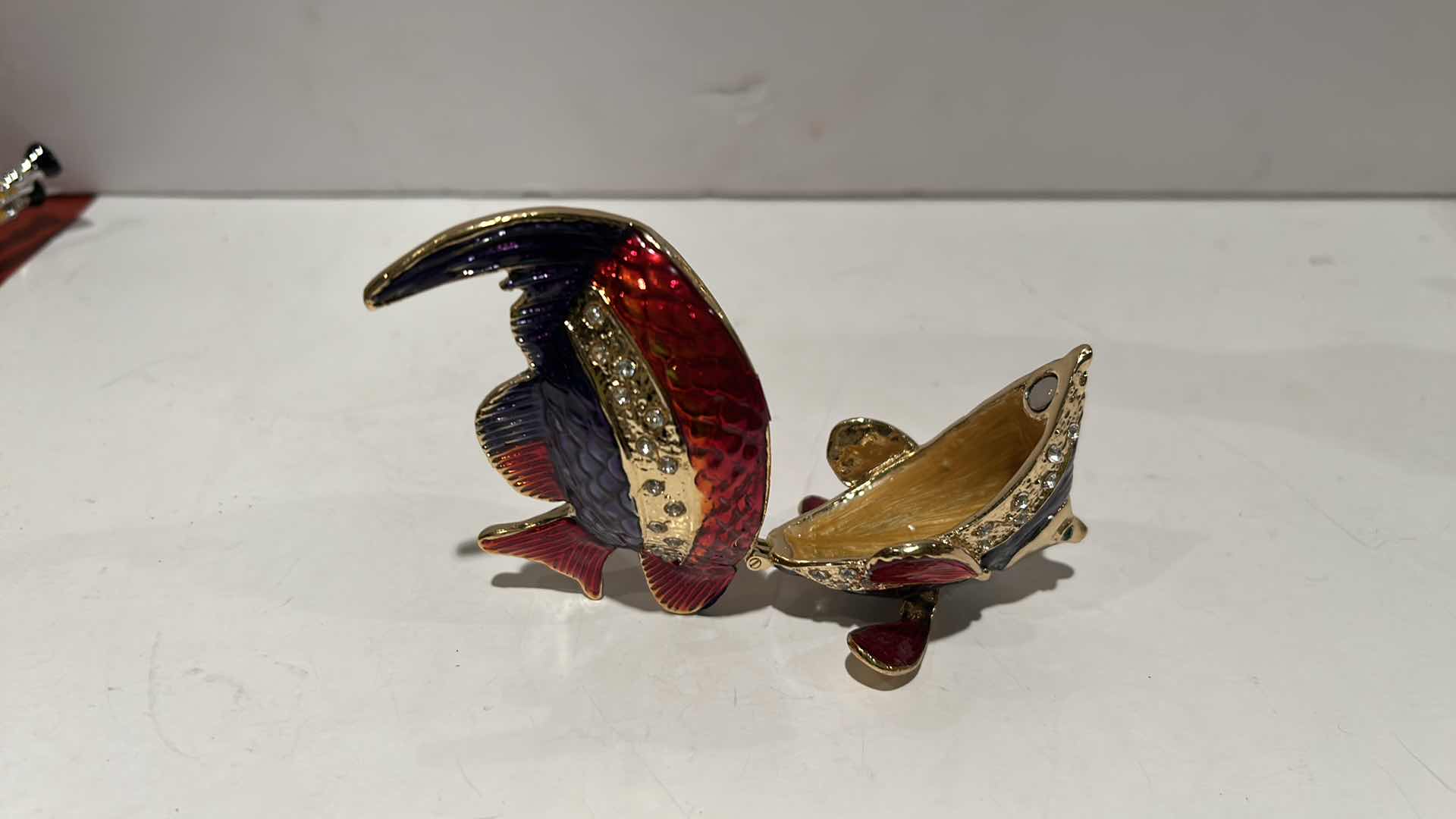 Photo 1 of BEJEWELED FISH TRINKET BOX H3”